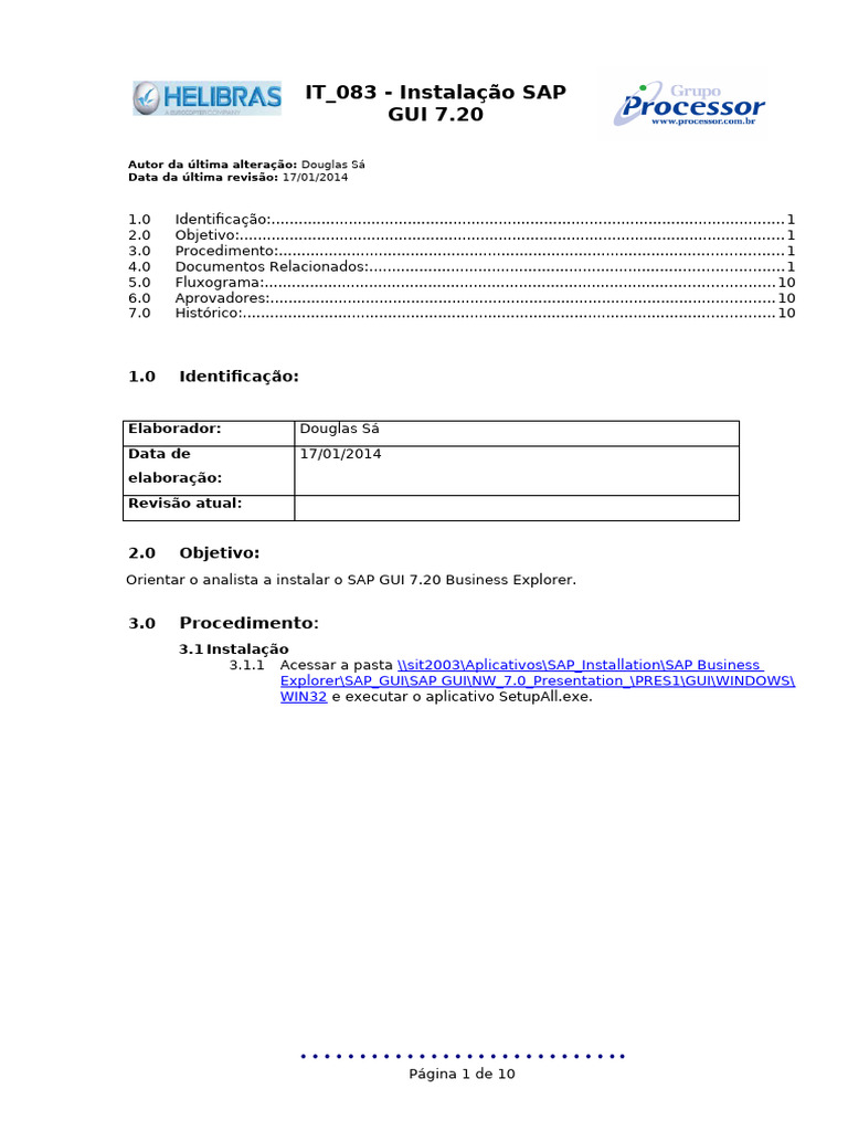 Instalação do SAP GUI 7.20 Passo a Passo | PDF | Microsoft Windows ...