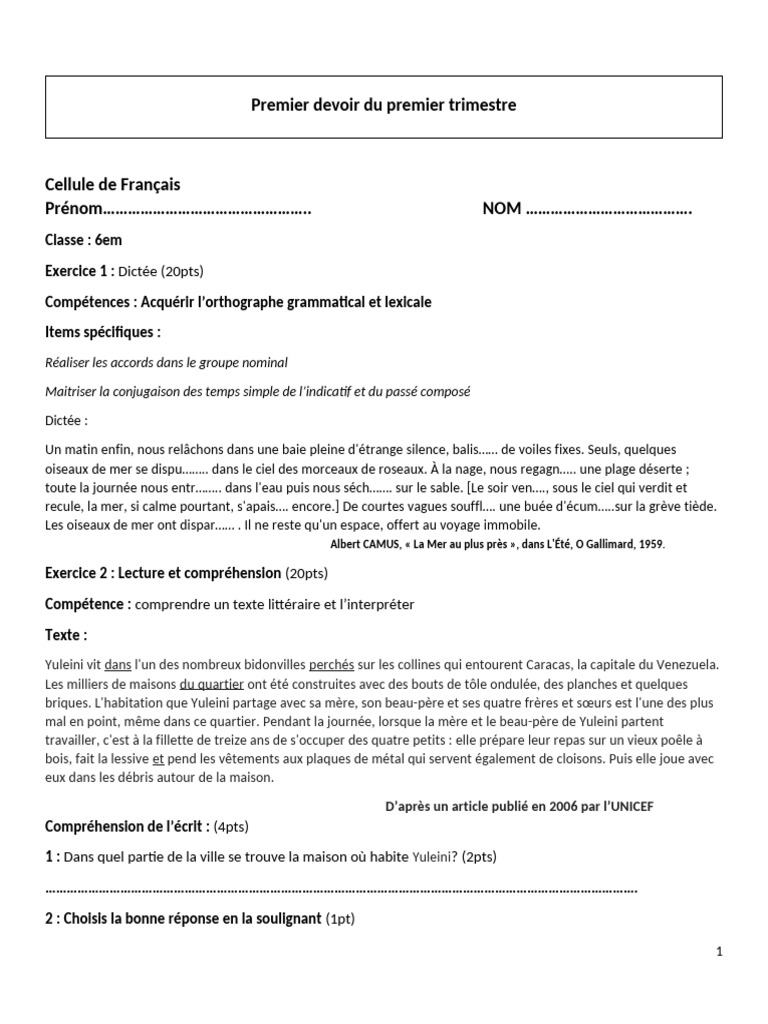 devoir-de-fran-ais-6-me-dict-e-et-r-daction-pdf-grammaire