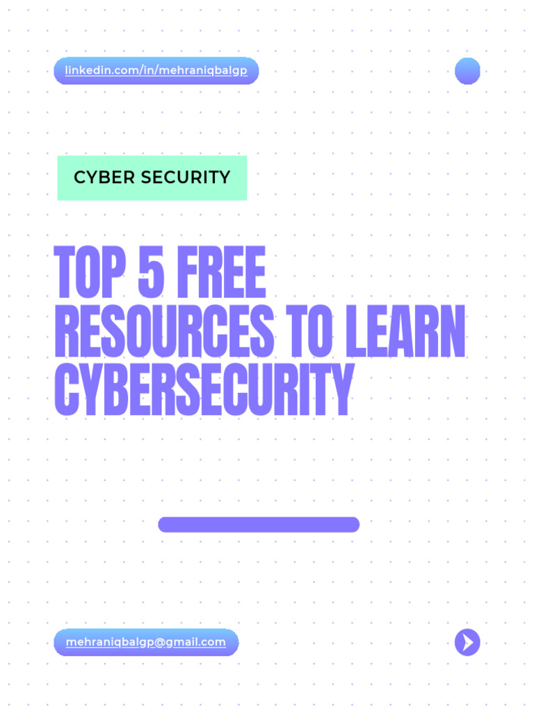 Top 5 Free Resources To Learn Cybersecurity | PDF