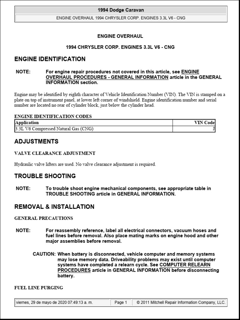 Engine Identification Codes Application VIN Code | PDF | Piston | Valve