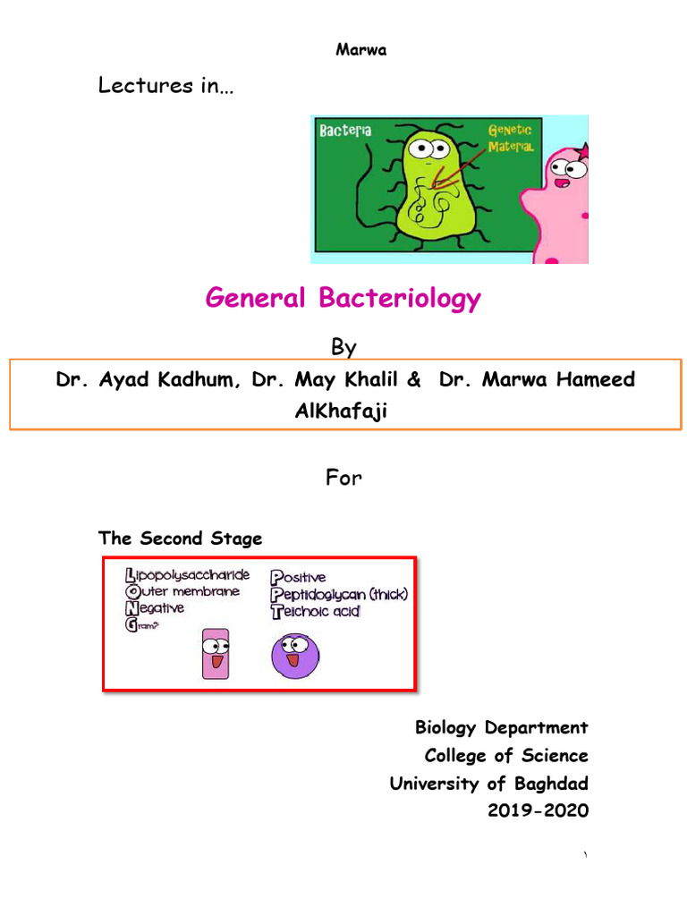 WHAT IS GENERAL BACTERIOLOGY intelligence overview
