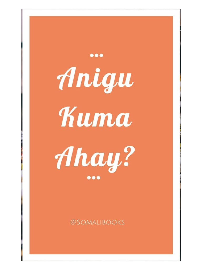 Anigu Kuma Ahay | PDF
