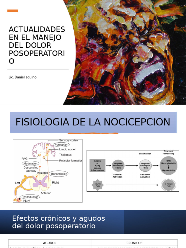 Manejo del Dolor Posoperatorio Efectivo | PDF | Enfermedades y ...