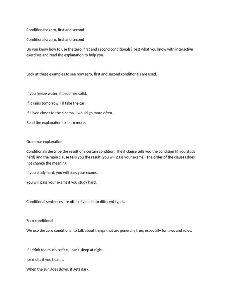 CONDITIONALS ZERO FIRST AND SECOND PDF visual data 5
