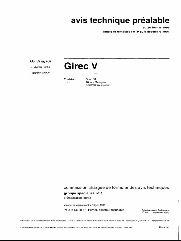 Avis Tech CSTB | PDF