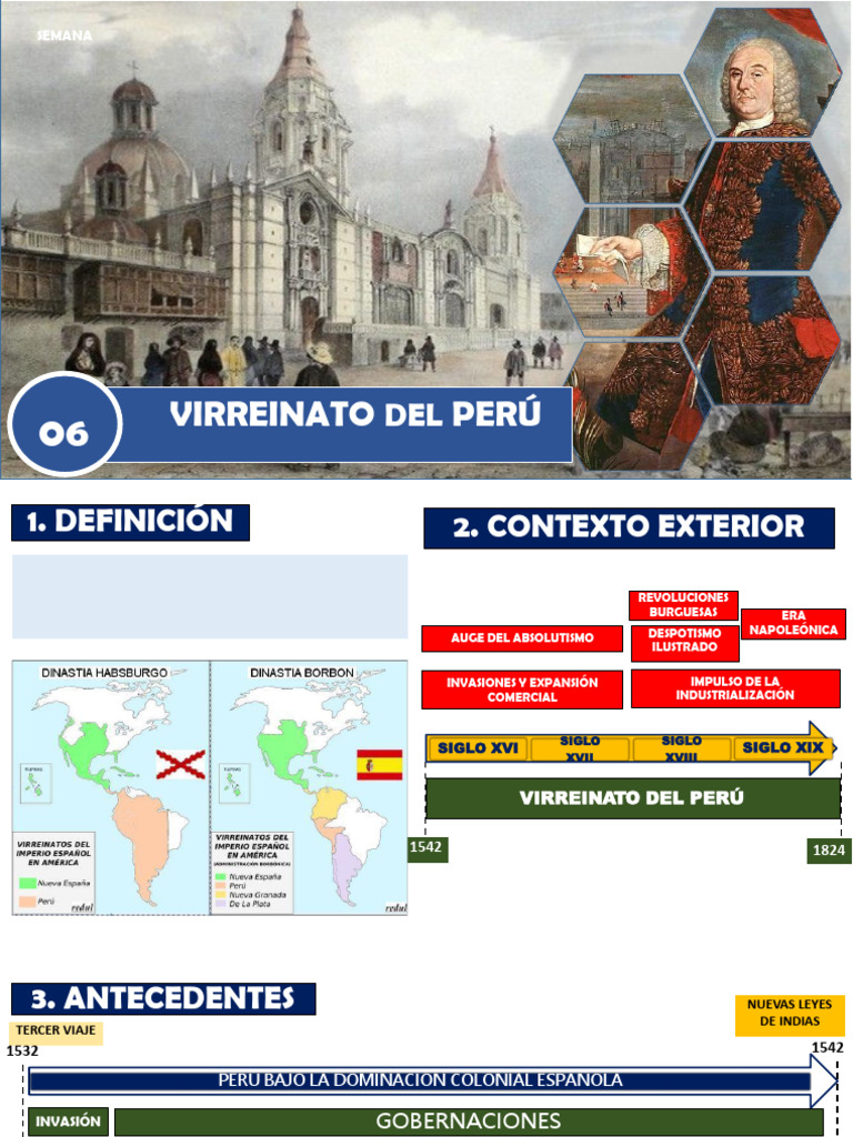Organización del Virreinato del Perú | PDF | Nueva españa | Perú