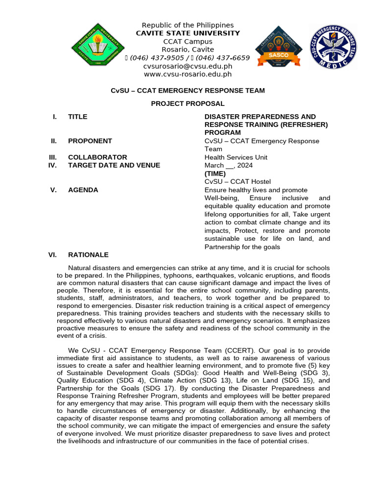 Disaster Preparedness Training Program | PDF | Emergency Management ...