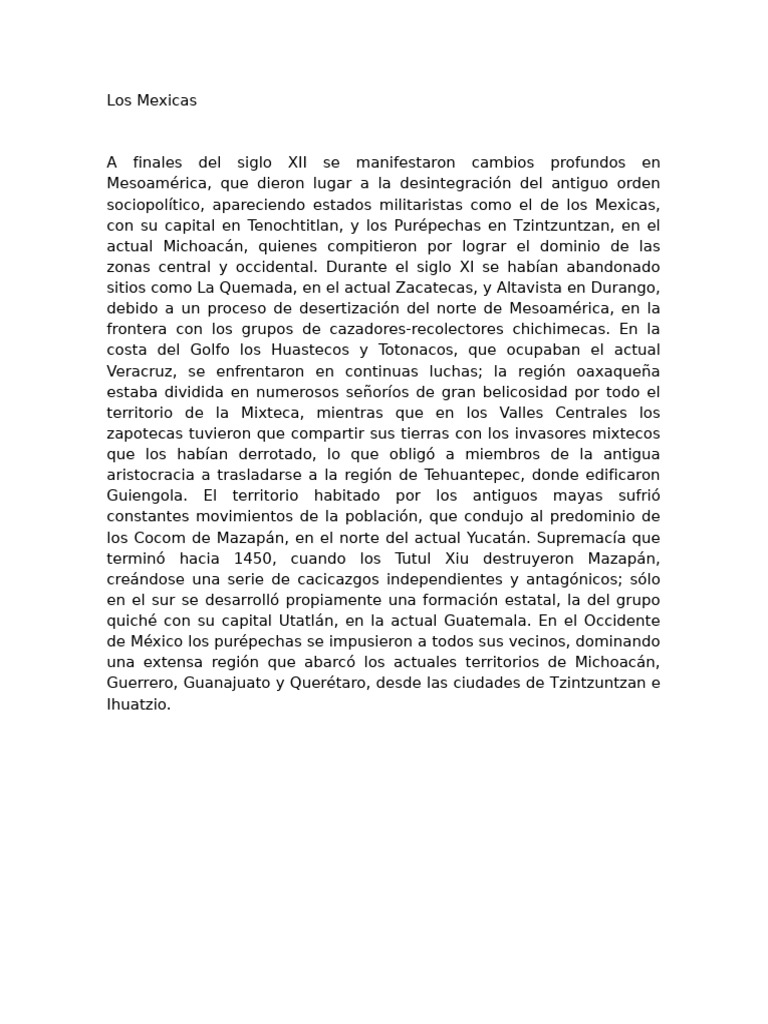 Los Mexicas Pdf