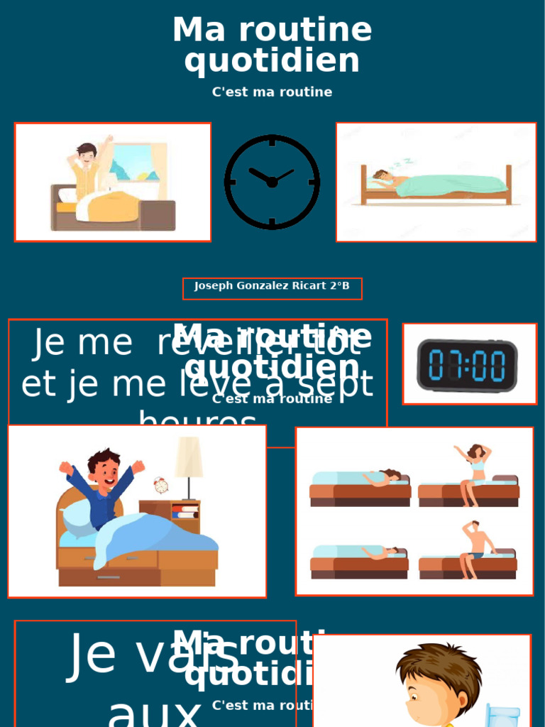 Ma routine quotidienne détaillée | PDF