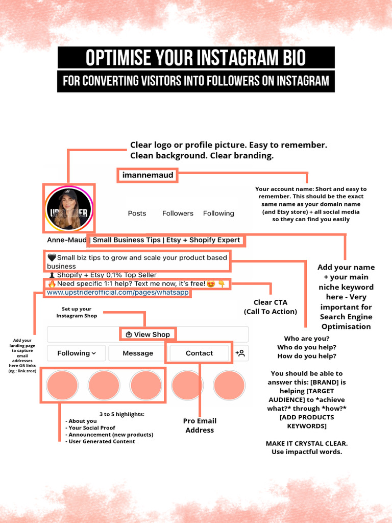 Optimize Your Instagram Bio for Growth | PDF | Web 2.0 | Internet