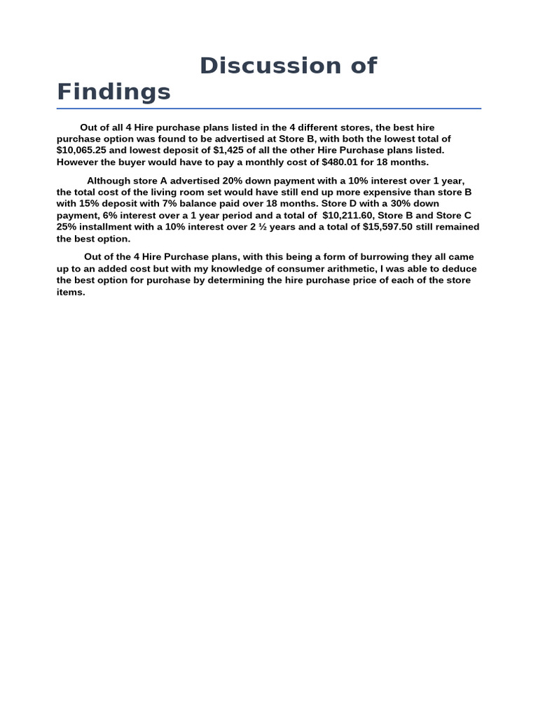 Discussion of Findings | PDF