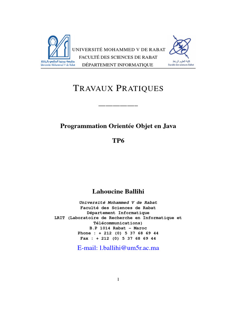 TP6 : Gestion des Collections en Java | PDF