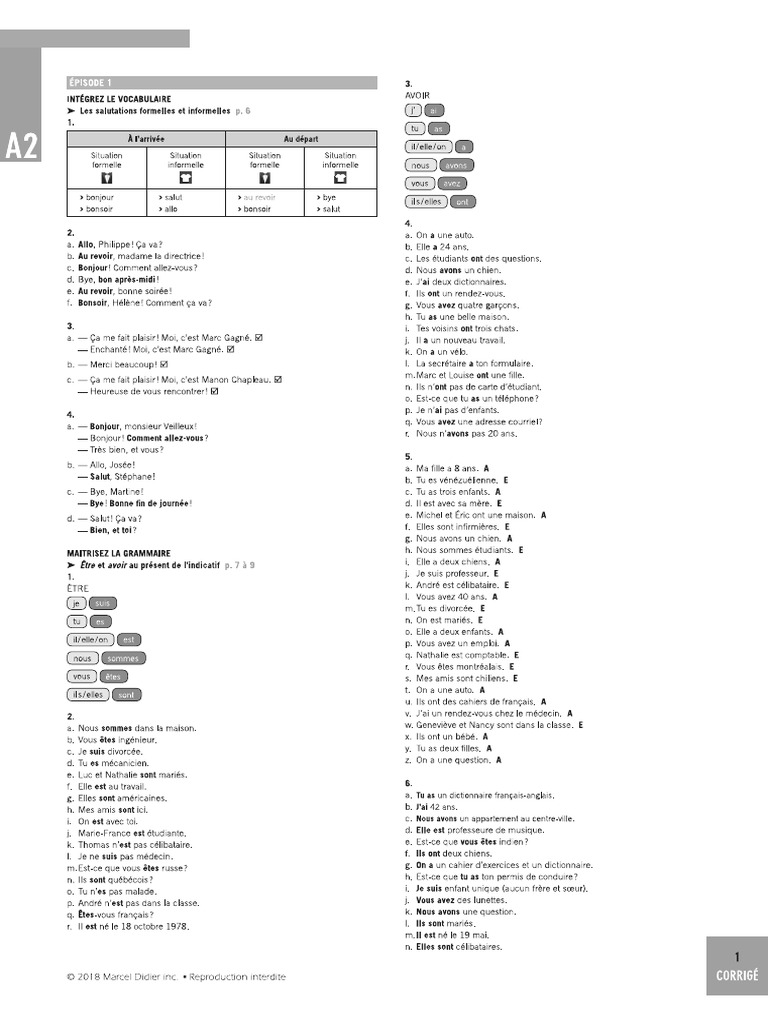 A2 Episode1 Parici Frances Respostas Pdf