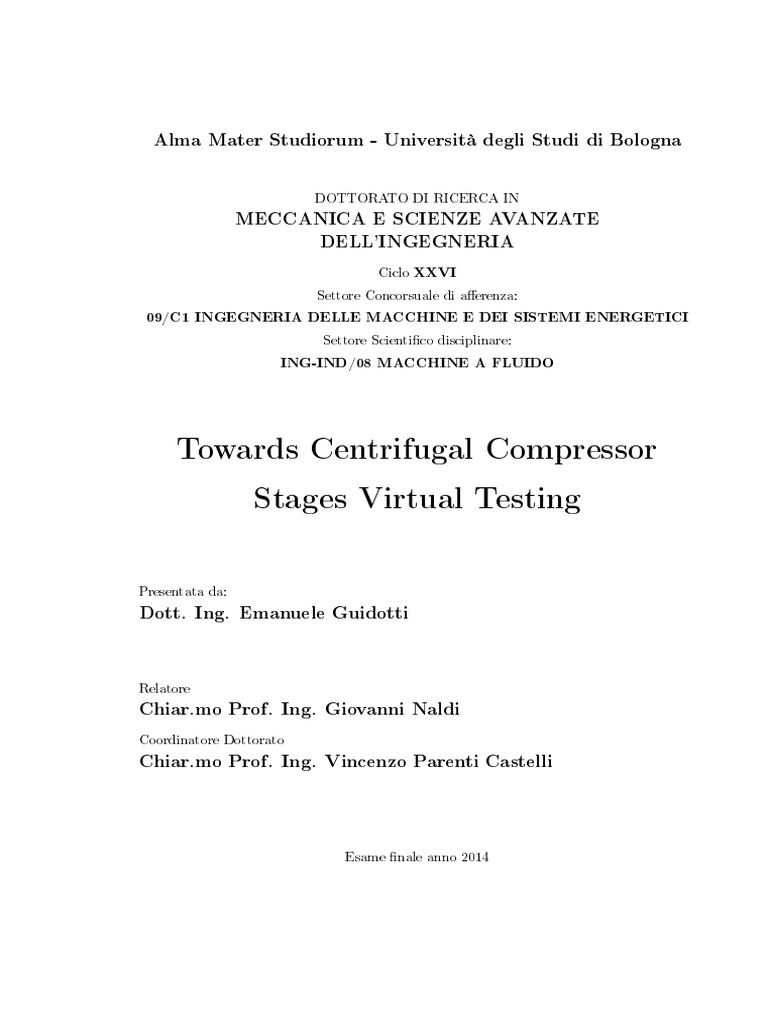 Virtual Testing of Centrifugal Compressors | PDF | Computational Fluid ...