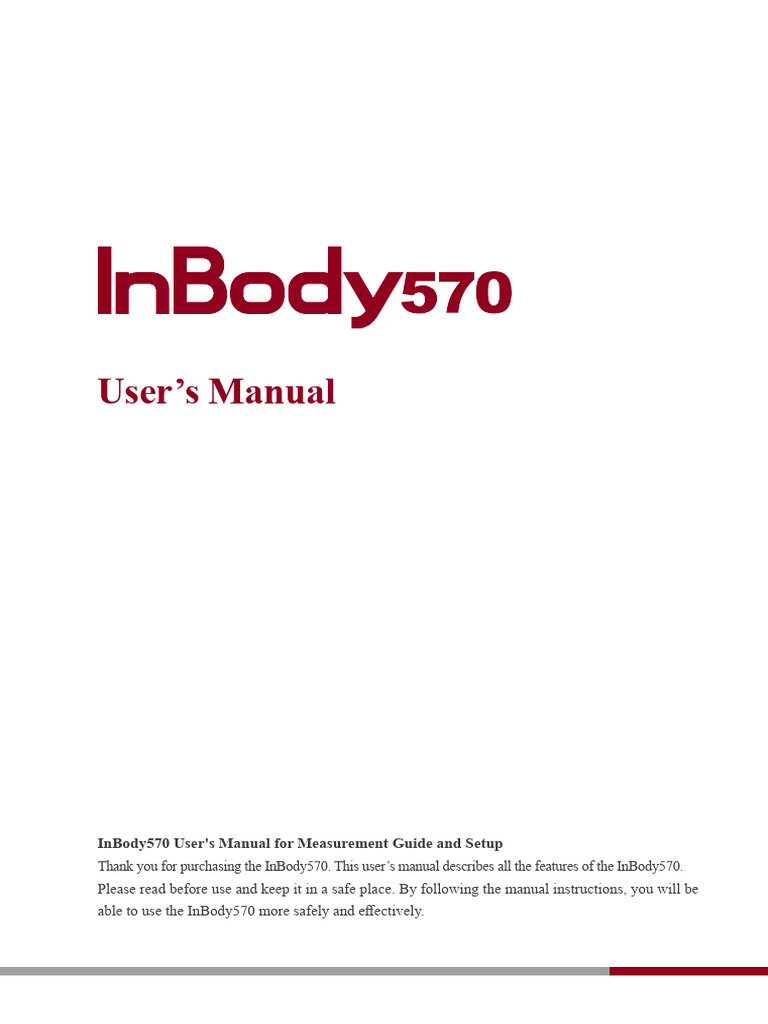 570 manual ENG I 210916 시안 | PDF | Obesity | Edema