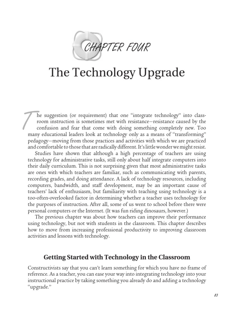 Upgrading Classroom Technology Integration | PDF | Classroom | Spreadsheet