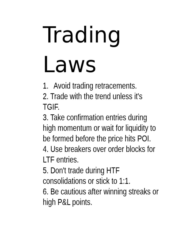 Trading Laws | PDF