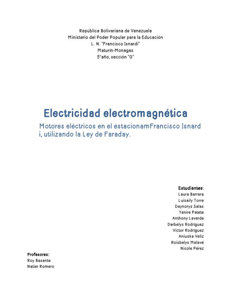 Proyecto de Ciencias | PDF | Ingenieria Eléctrica | Electricidad