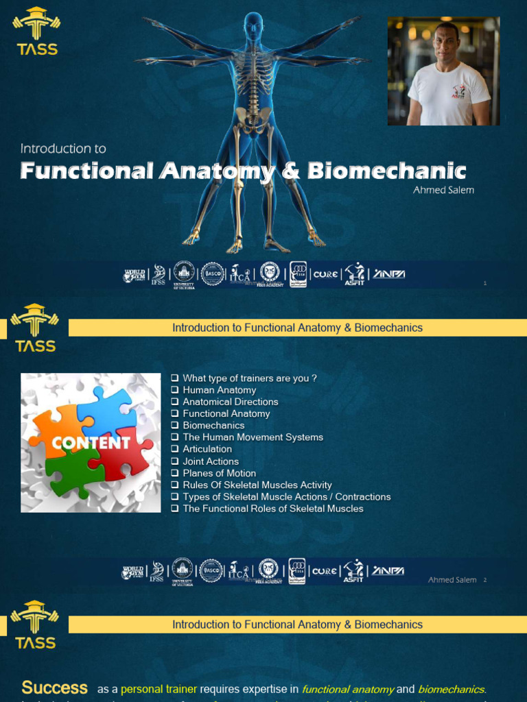 Functional Anatomy & Biomechanics Guide | PDF | Anatomical Terms Of ...