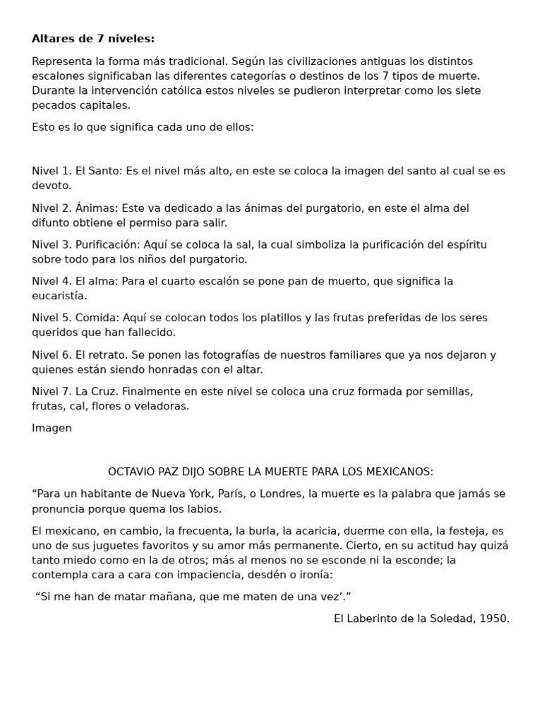 Altares de 7 Niveles | PDF