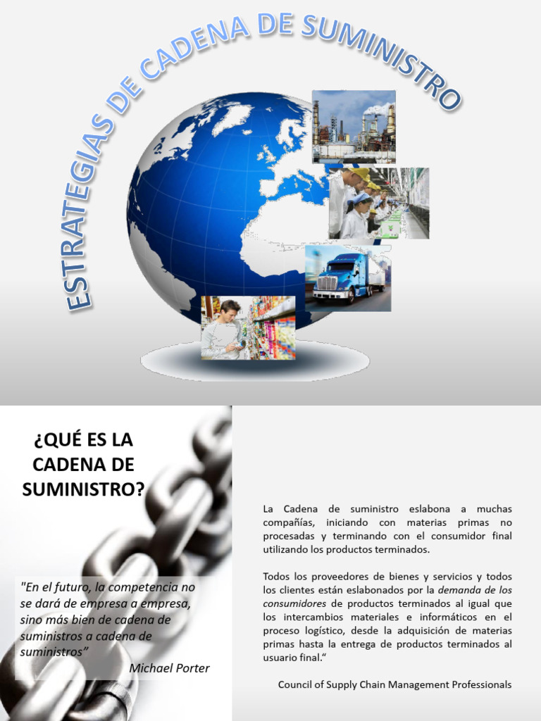 Importancia de la Cadena de Suministro | PDF | Logística | Cadena de ...