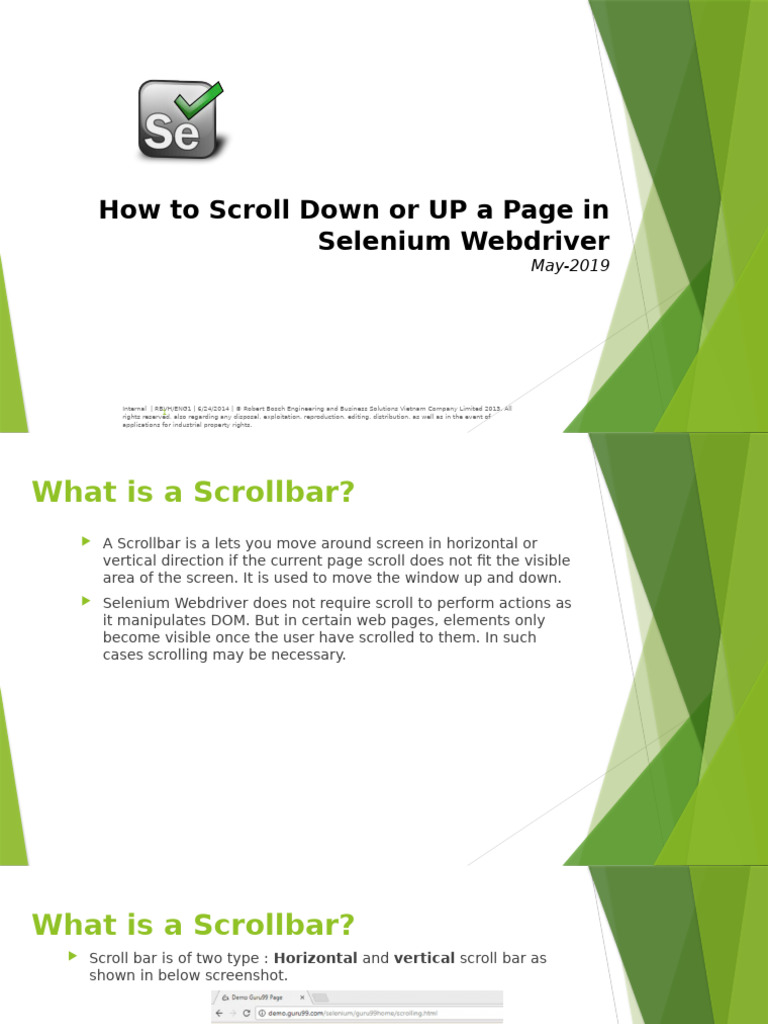 05_02_How to Scroll Down or UP a Page in Selenium Webdriver | PDF ...