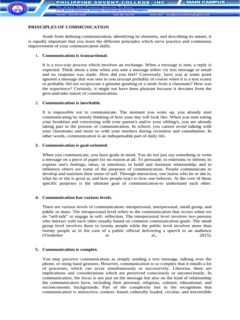 Evolution of Communication Principles | PDF | Communication | Thought