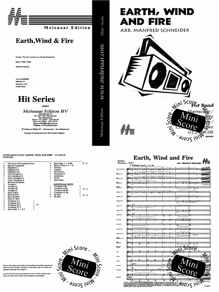 Earth Wind Firei - Score | PDF