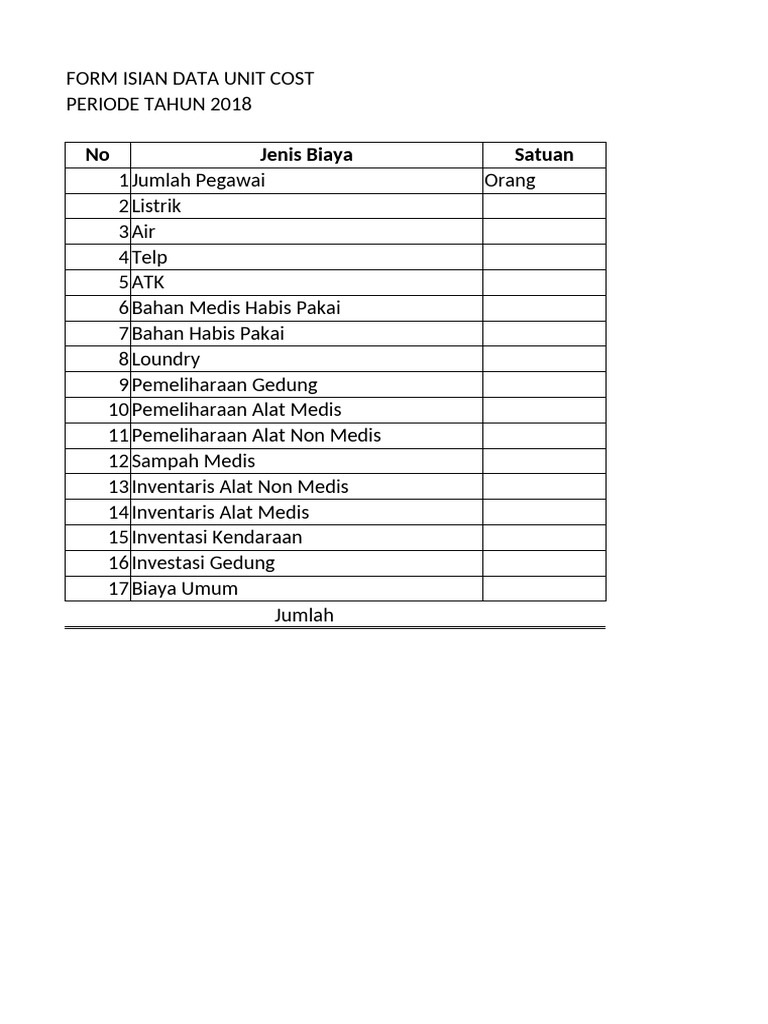 Form Isian GB LAB | PDF