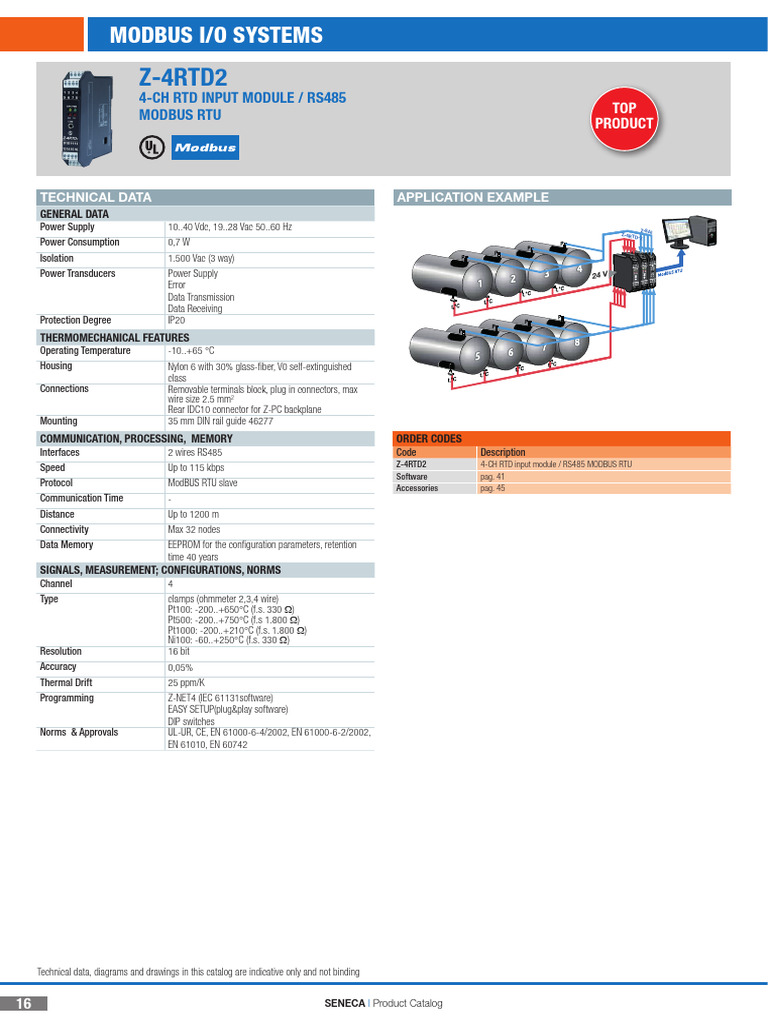 4-Channel RTD Input Module Catalog | PDF | Data Transmission | Computing