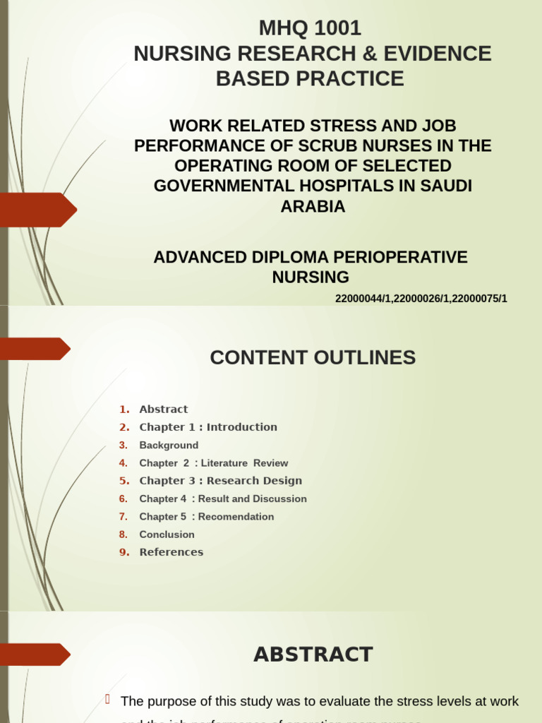 MHQ 1001 Nursing Research & Evidence Based Practice | PDF | Sampling ...