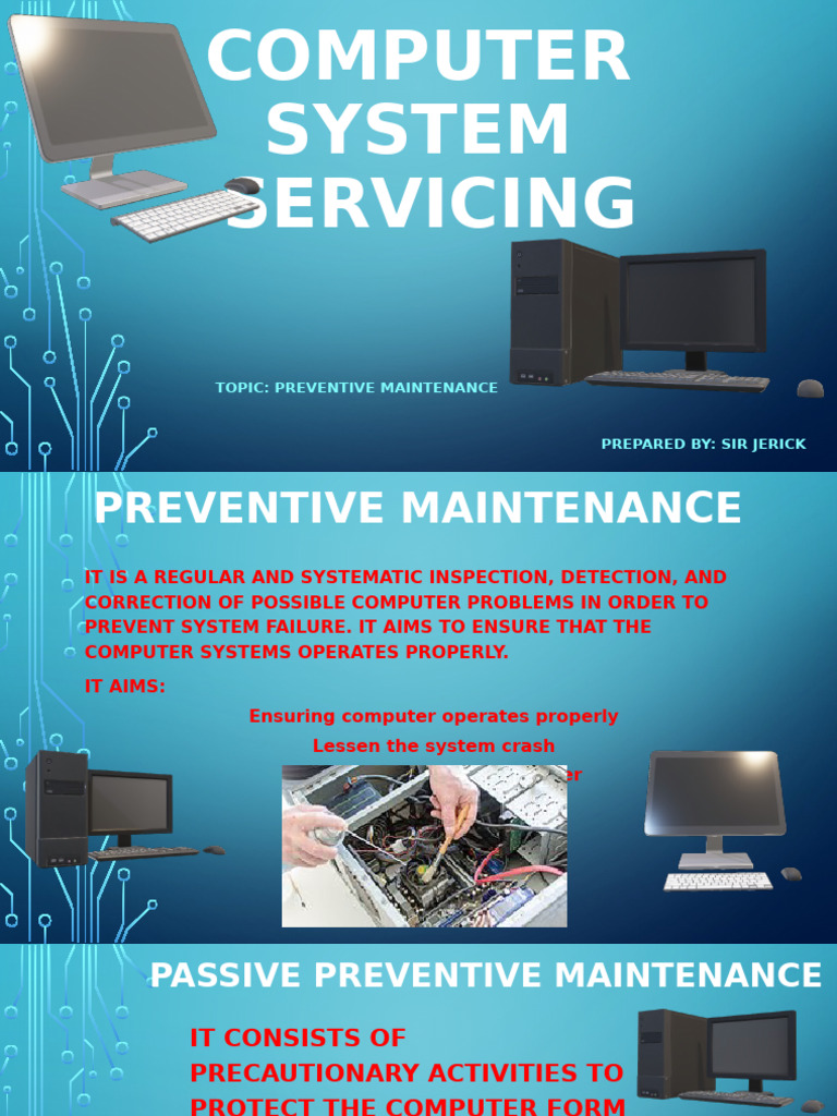 Preventive Maintenance for Computer Systems | PDF