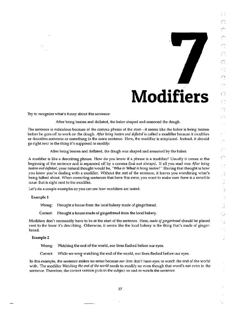 Modifiers %28 ACT-EST %29 | PDF