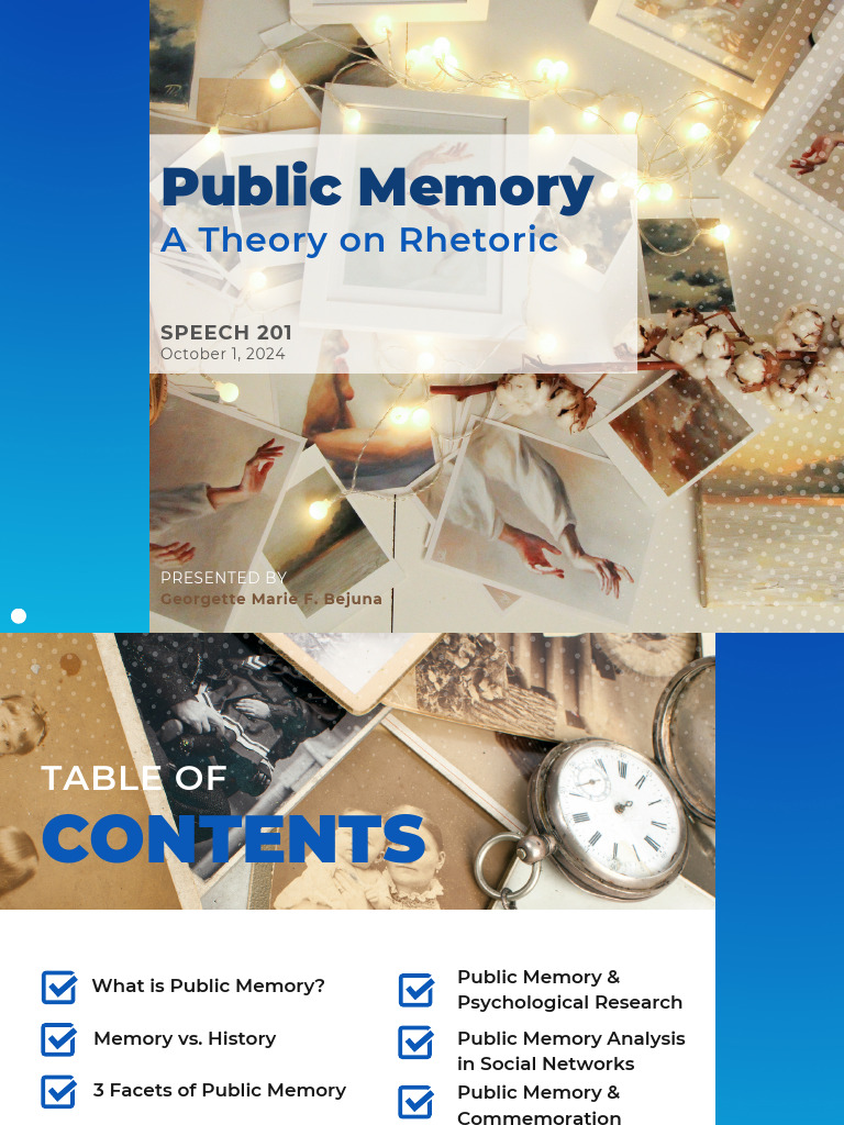 Understanding Public Memory Dynamics | PDF | Cognition | Human ...