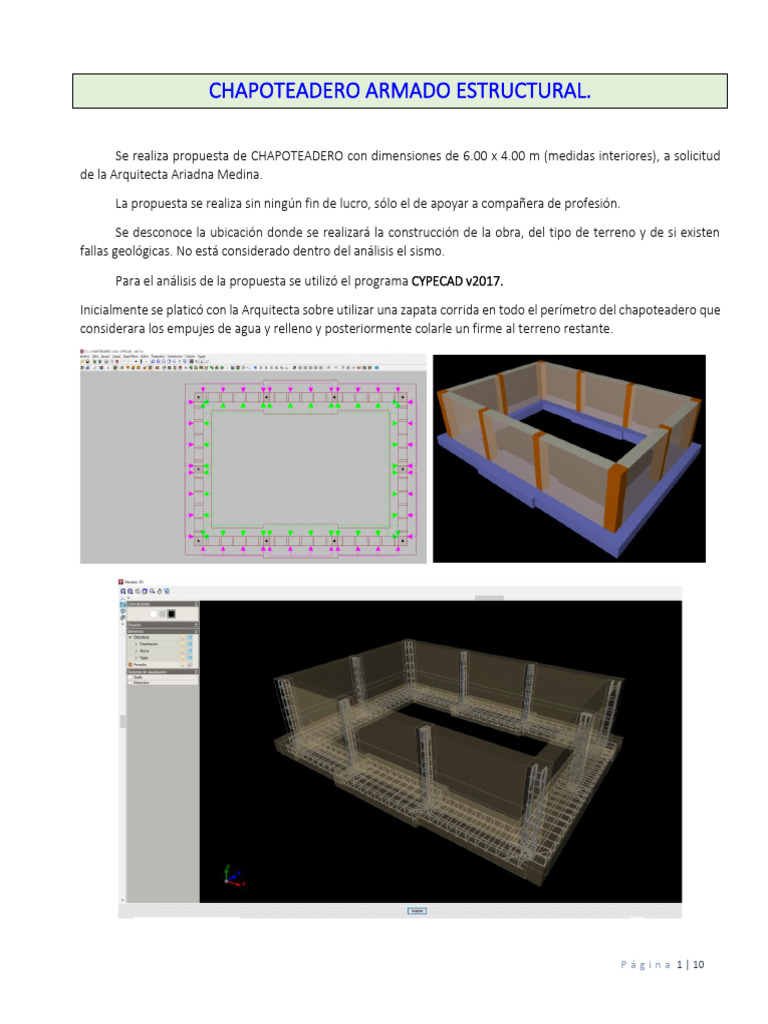 Propuesta de Chapoteadero Estructural | PDF | Materiales de ...
