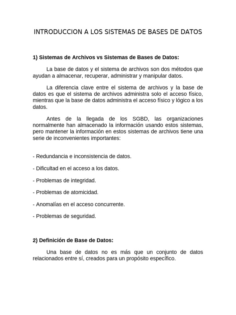 Introduccion A Los Sistemas de Bases de Datos 11 | PDF | Bases de datos ...