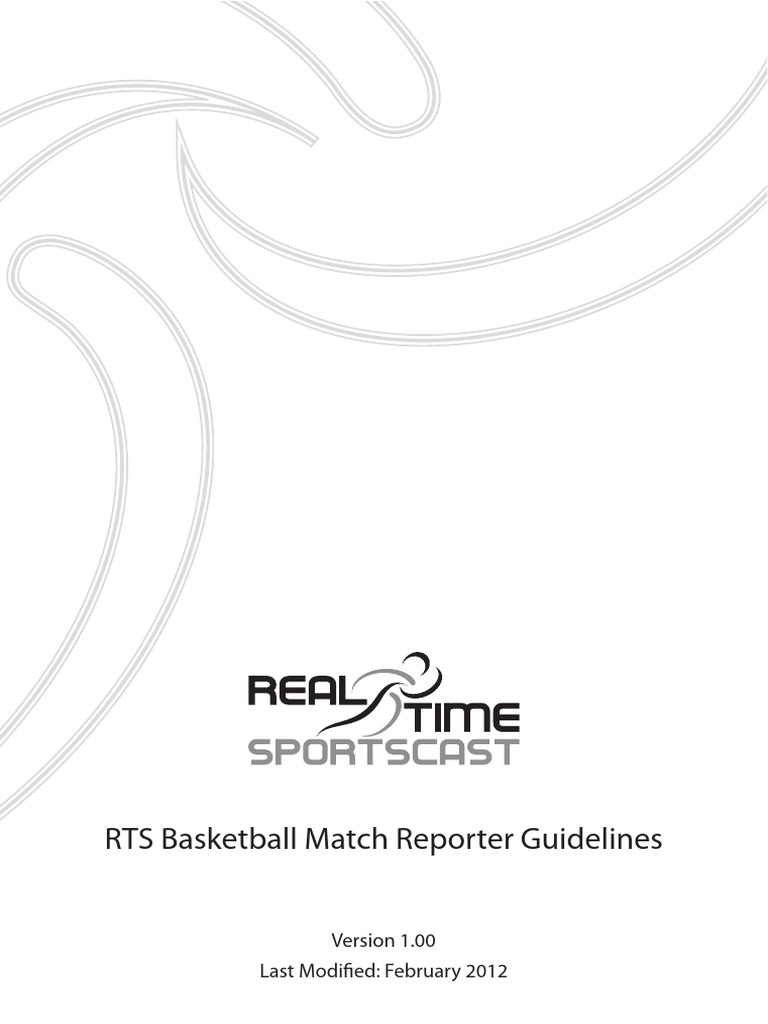 RTS Basketball Match Reporter Guide | PDF | Sports | Sports Rules And ...