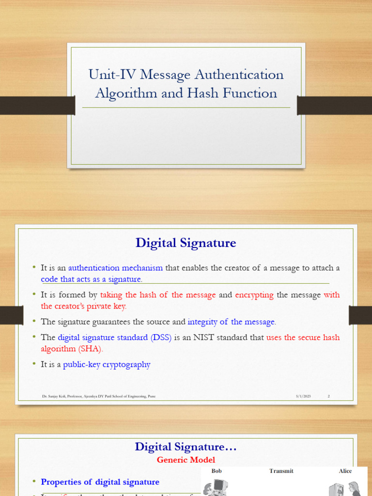 Unit-4 C) Digital Signature | PDF | Public Key Cryptography | Public ...