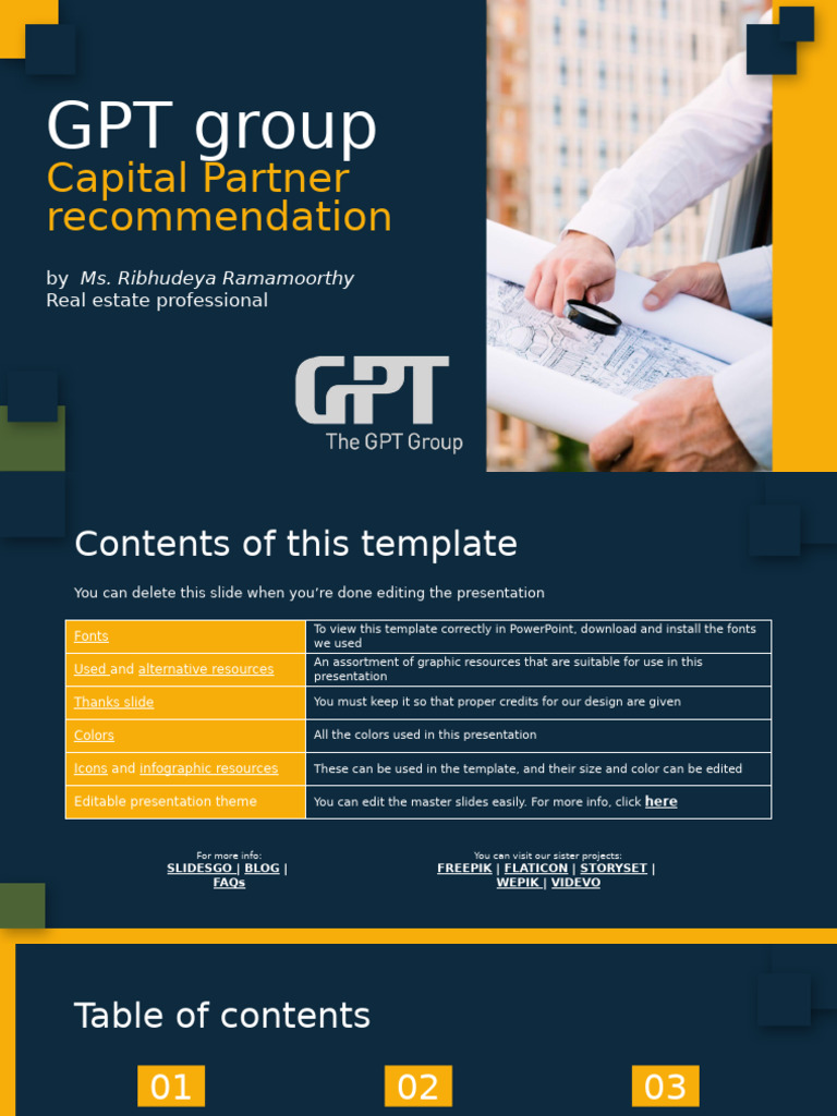 Visual Reference: Gpt Group Capital Partner Overview Pdf Investing