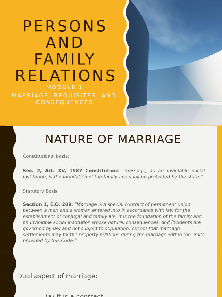 Requisites for Valid Marriage | PDF | Marriage License | Marriage