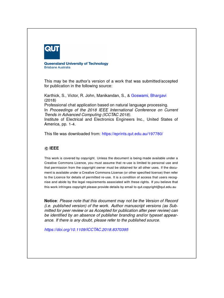 Chat App Based on Nlp | PDF | Tag (Metadata) | Information