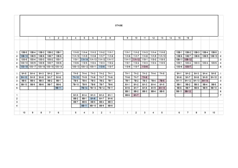 Hall 2 Seating Arrangements Assembly | PDF