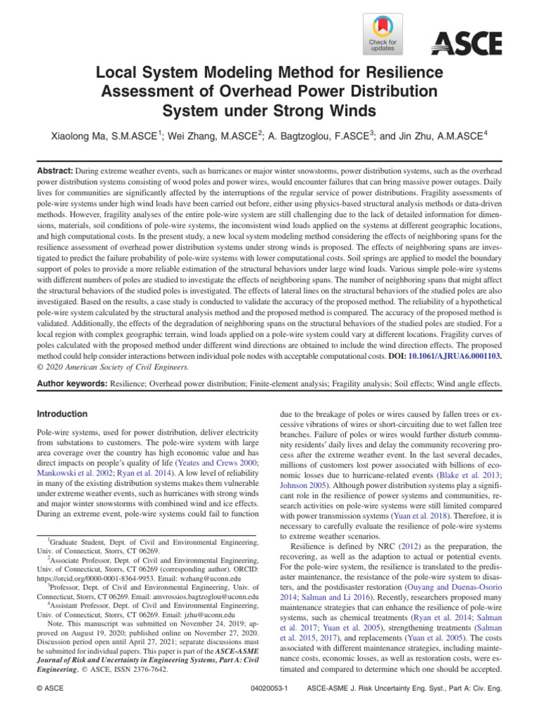 Local System Modeling Method For Resilience 3 | PDF | Prediction | Risk