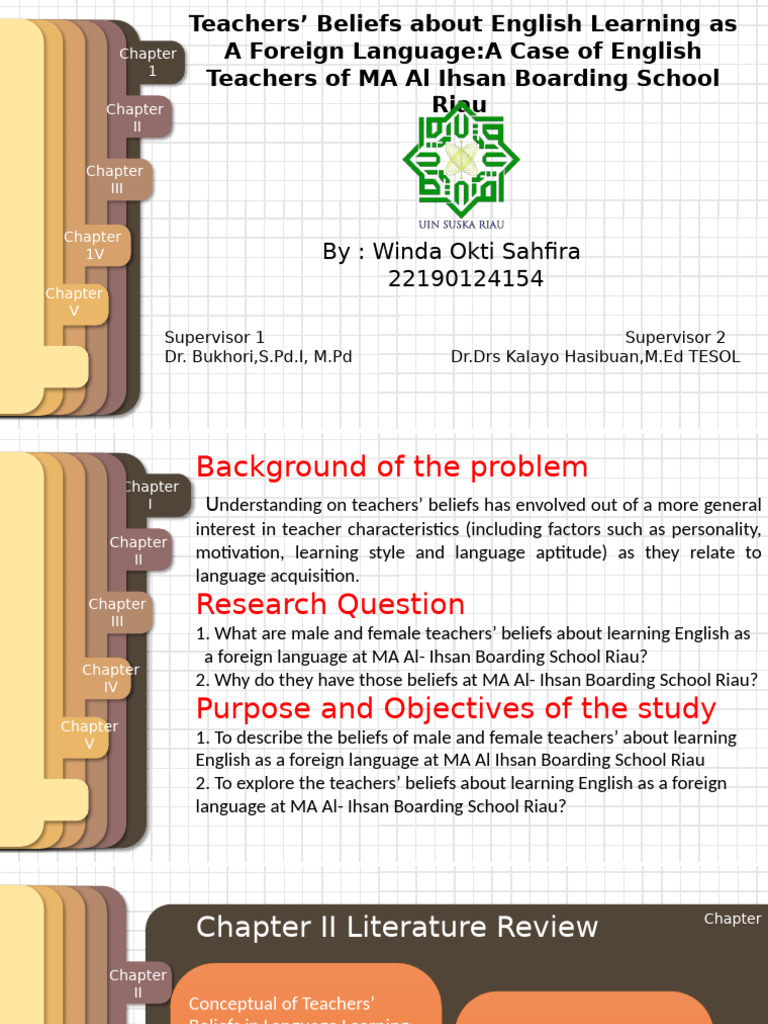 Teachers' Beliefs on English Learning EFL | PDF | Foreign Language ...