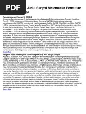 Skripsi Matematika Kuantitatif Pdf Pejuang Skripsi