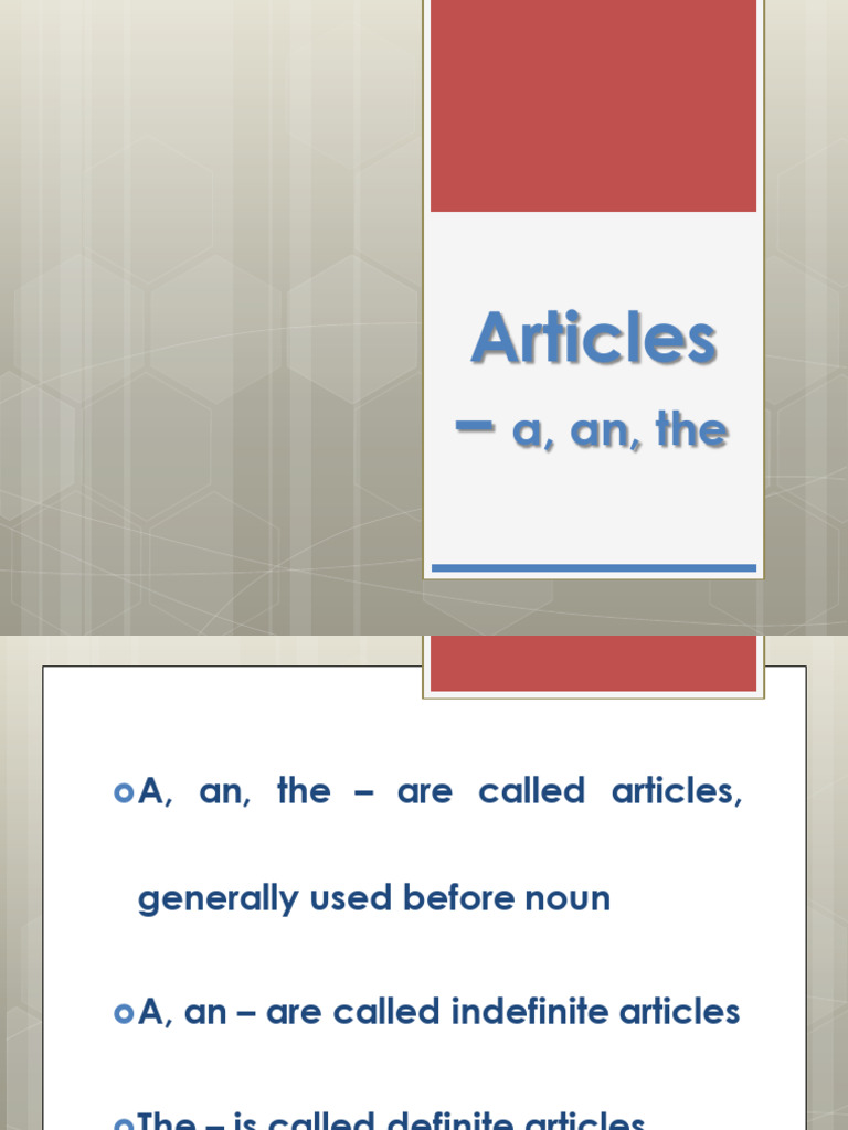 Articles | PDF | Word | Syntax