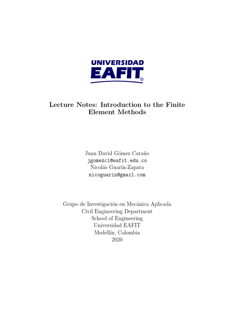 FEM Notes | PDF | Finite Element Method | Interpolation