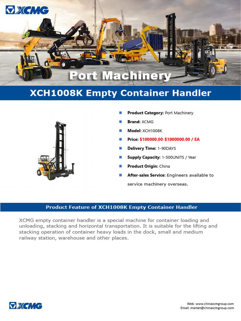 XCMG XCH1008K Container Handler | PDF