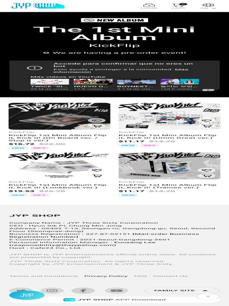 JYP SHOP - We Are Here For The Fans! | PDF