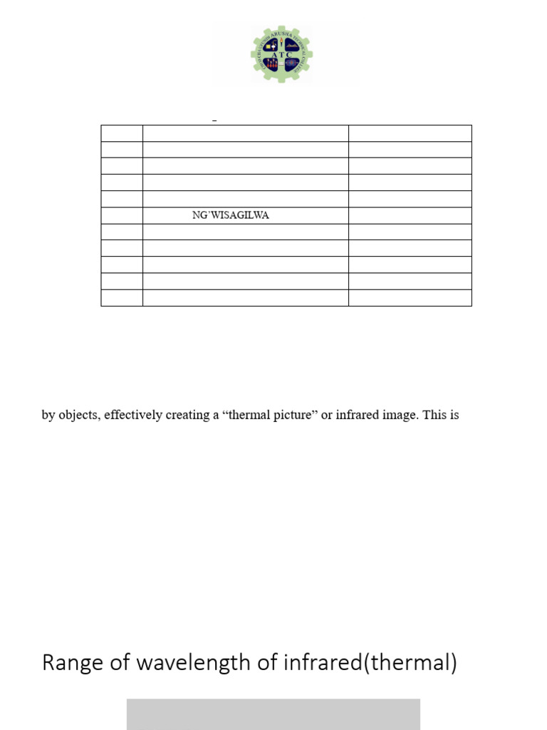Thermal Imaging Group 10 | PDF | Thermography | Infrared